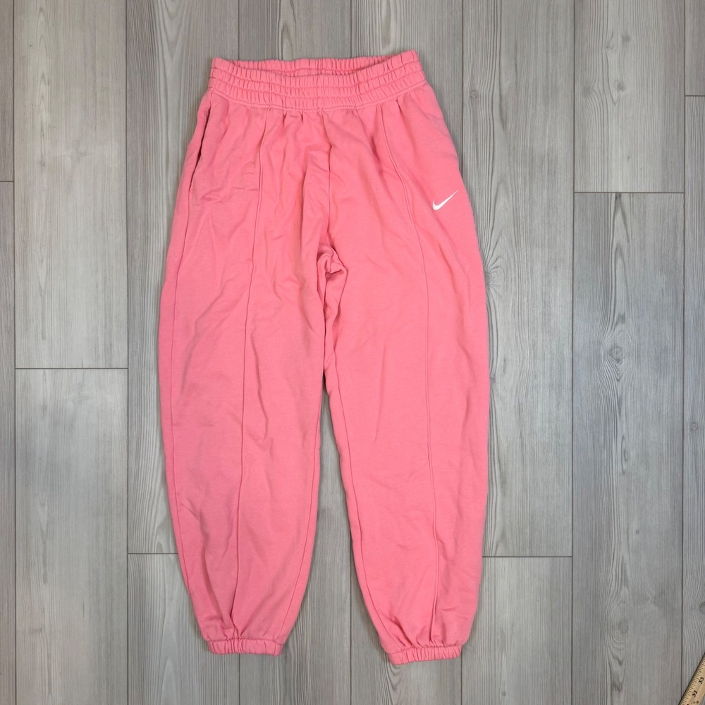 Nike Sportswear Essential Fleece Pants Pink Salt BV4089-611 Womens Medium